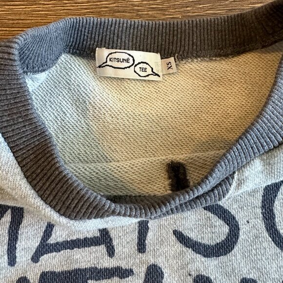 Maison Kitsune Paris New York Andre Crewneck Sweatshirt - Size XS - Picture 3 of 7